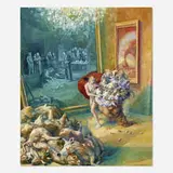 Julie Heffernan, Study for Self Portrait as Gatherer, 2013, oil on canvas