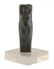 Luigi Galligani, Luigi Galligani (Italian, 1957, a silvered bronze figure