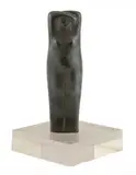 Luigi Galligani, Luigi Galligani (Italian, 1957, a silvered bronze figure