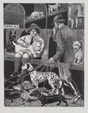 Untitled by Tirzah Garwood, Tirzah Garwood (1908-1951) 'The Dog Show' wood engraving, sold Oct 2021