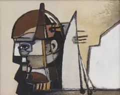 David Carr, Untitled, David Carr (1915-1968) Head oil on canvas 41 x 51cm Provenance: Sotheby's