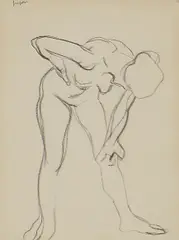 Untitled by Samuel Peploe, Conté pencil 33 x 23.3cm Provenance: With the Scottish Gallery, sold Oct 2021