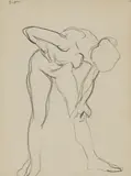 Samuel Peploe, Untitled, Conté pencil 33 x 23.3cm Provenance: With the Scottish Gallery