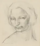 Richard Eurich, Untitled, pencil 16 x 13cm Provenance: Bonhams