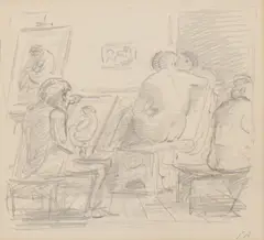 Untitled by Edward Ardizzone, pencil 17.5 x 19cm Provenance: Bonhams, sold Oct 2021