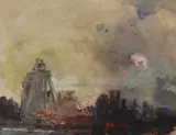 Charles Rebel Stanton, Untitled, watercolour and ink 16 x 19.7cm