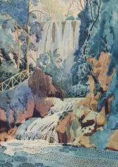Wyndham J. Tryon, Untitled, watercolour 36.5 x 26cm Exhibited: New English Art Club