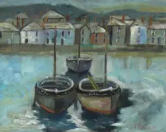 Jack Pender, Untitled, oil on canvas board 33.5 x 41cm .