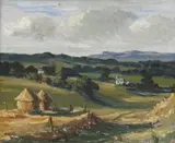 George Bissill, Untitled, oil on board 23.5 x 28.5cm Exhibited: Bath Society of Artists 50th Exhibition