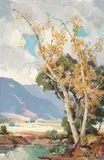 Orrin A. White, Autumn Trees near a Quiet Pool