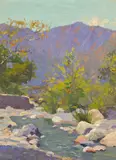 Ferdinand Kaufmann, Laguna Canyon, oil on board
