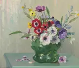 Maurice Braun, Anemones and Daffodils