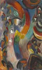 Morgan Russell, Synchromie in Orange, 1922, oil on canvas on board