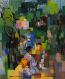 Stanton Macdonald-Wright, Nanzenji Yudofuya (Tofu Shop near a Temple), Kyoto