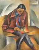 Miki Hayakawa, Writing Home, oil on canvas on board