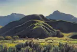 Graduated Hills by Emil Kosa Jr., oil on masonite, offered Dec 2007