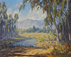 Spring in Montecito by John A. Dominique, 1927, oil on canvas, sold Dec 2007