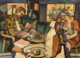 Barse Miller, Suburban Window, 1951, oil on canvas