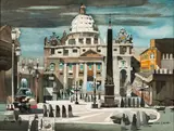 Dong Kingman, St. Peter's Square, Rome