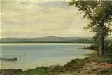 Thomas Bailey Griffin, View of Budd Lake, New Jersey, oil on canvas