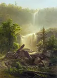 Hermann Fuechsel, Kaaterskill Falls, oil on canvas