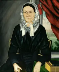 Susan Waters, Portrait of a Quaker Woman Reading, oil on canvas