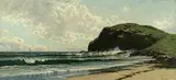Alfred Thompson Bricher, Waves on a Rocky Coast, oil on canvas