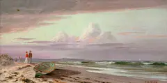 Francis A. Silva, On the Connecticut Shore, 1869, oil on painter's board