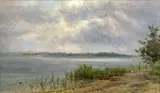 Edward Lamson Henry, Landscape of a Lake as the Sun is Breaking Through