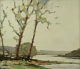Roy Brown, Spring Landscape, oil on canvas