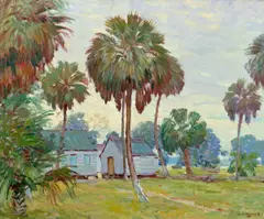 William Chadwick, Florida Scene, oil on canvas