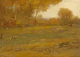 John Francis Murphy, Autumn Fields, oil on cradled panel