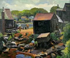 Joseph Newman, Sunny Day, Rockport, oil on canvas