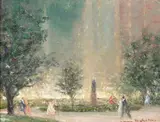 Johann Berthelsen, A Stroll Through the Park in Spring, New York City