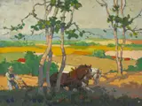 Charles Herbert Woodbury, Plowing the Fields