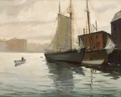 J. J. Enwright, At Buzzard's Bay, Cape Cod, oil on canvas