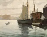 J. J. Enwright, At Buzzard's Bay, Cape Cod, oil on canvas