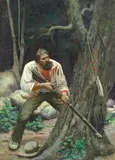 Frank C. Herbst, The Hunter, oil on canvas