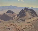 Maynard Dixon, Toward Arizona (No.520), 1934, oil on canvas on board