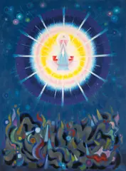 The Holy One by Emil Bisttram, 1964, oil on canvas, offered Aug 2007