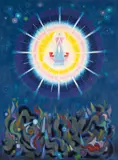 Emil Bisttram, The Holy One, 1964, oil on canvas