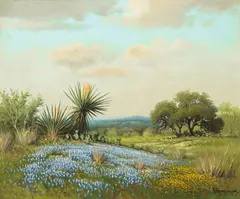 Spanish Daggers (No.4132) by Gerald Harvey, oil on canvas, offered Aug 2007