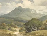 Percy Gray, A View of Mt. Tamalpais, watercolor on paper