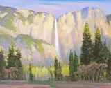 Paul Strisik, Morning Light, Yosemite (No.3211), oil on canvas