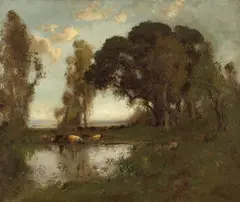 Noon Hour by William Keith, oil on canvas, sold Aug 2007