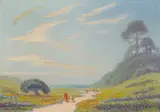 Ferdinand Burgdorff, Iris Canyon, near Monterey, California