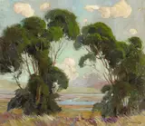 George Demont Otis, A View of a Marsh with Passing Cumulous Clouds