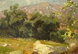 Franz Bischoff, Landscape with Yellow Rock
