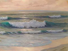 End of a Perfect Day by Frank Cuprien, oil on canvas, sold Aug 2007