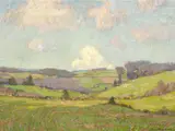 William Wendt, Passing Clouds over Open Fields
